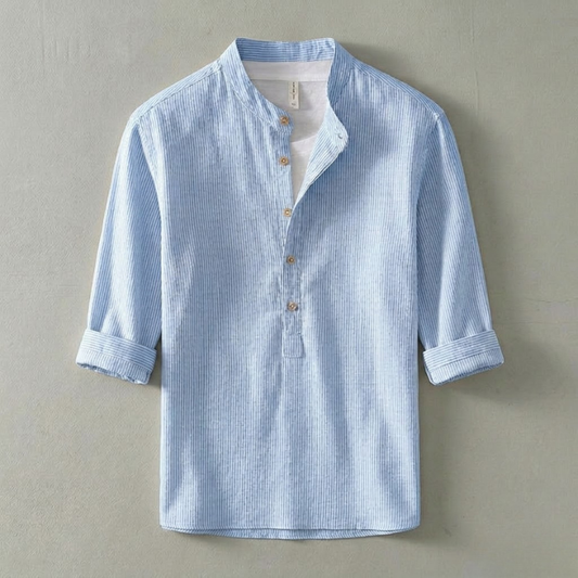 Sora Henley Shirt Blue