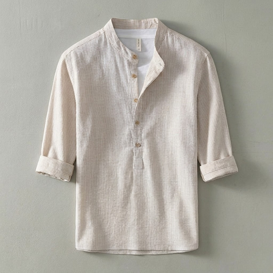 Sora Henley Shirt Beige